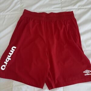 Umbro Red Athletic Shorts Size Large Fitness